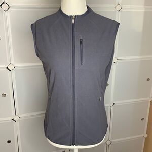 Nike Therma-Fit Gray Full Zip Fleece Vest Size Small